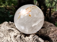 Polished Clear Quartz Crystal Balls x 2 From Madagascar