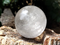 Polished Clear Quartz Crystal Balls x 2 From Madagascar