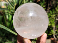 Polished Clear Quartz Crystal Balls x 2 From Madagascar