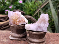 Natural Ametrine Spirit Quartz Clusters x 21 From Boekenhouthoek, South Africa