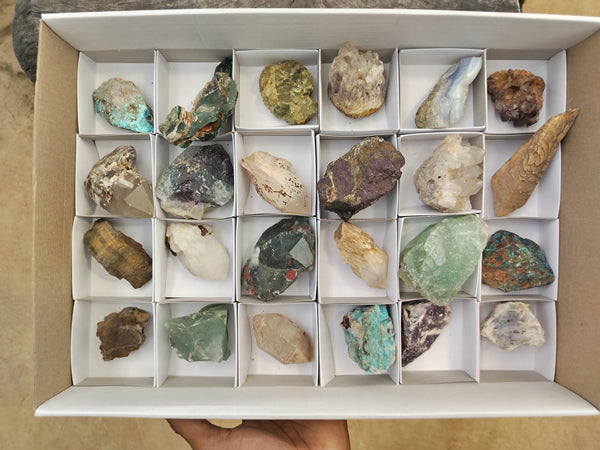 Natural Assortment Of Specimens x 24 From Southern Africa