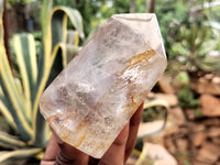 Polished Clear Quartz Crystals x 3 From Madagascar