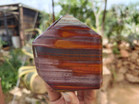 Polished Banded Tiger Iron Jasper Points x 4 From South Africa