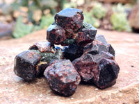 Natural Garnet Crystal Specimens x 70 From Zimbabwe