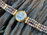 Hand Made Snakeskin Rhyolite Jasper Vintage Lafon Wristwatch - sold per item - From Australia (Copy)