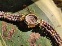 Hand Made Snakeskin Rhyolite Jasper Vintage Lafon Wristwatch - sold per item - From Australia