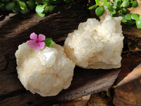 Natural Quartz Clusters x 2 From Madagascar