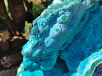 Natural Massive Botryoidal Chrysocolla Geode Specimen x 1 From Kulukuluku, Congo