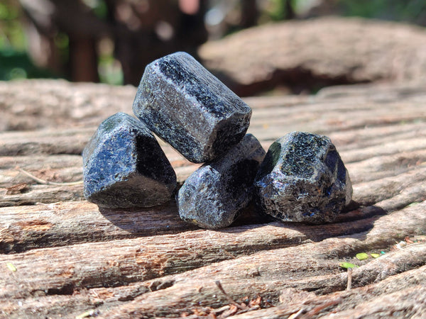 Natural Schorl Black Tourmaline Crystals x 1.6kg Lot From Zimbabwe