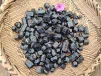 Natural Schorl Black Tourmaline Crystals x 1.6kg Lot From Zimbabwe