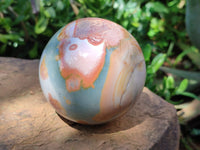 Polished Polychrome Jasper Spheres x 2 From Mahajanga, Madagascar