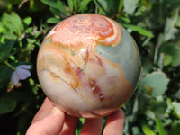 Polished Polychrome Jasper Spheres x 2 From Mahajanga, Madagascar