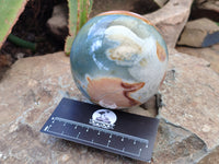 Polished Polychrome Jasper Spheres x 2 From Mahajanga, Madagascar