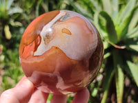 Polished Polychrome Jasper Spheres x 2 From Mahajanga, Madagascar