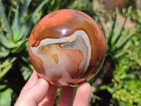 Polished Polychrome Jasper Spheres x 2 From Mahajanga, Madagascar