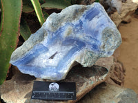 Natural Blue Lace Agate Geode Specimen x 1 From Malawi