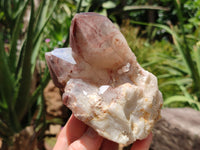 Natural Red Hematoid Quartz Clusters x 2 From Karoi, Zimbabwe