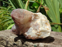 Natural Red Hematoid Quartz Clusters x 2 From Karoi, Zimbabwe