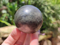 Polished Rare Pharaoh Stone Pyrite in Basalt Sphere-Balls x 3 From Iron Duke Mine, Zimbabwe