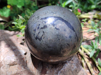 Polished Rare Pharaoh Stone Pyrite in Basalt Sphere-Balls x 3 From Iron Duke Mine, Zimbabwe