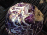 Polished Chevron Amethyst Standing Free Form x 1 From Madagascar