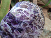 Polished Chevron Amethyst Standing Free Form x 1 From Madagascar