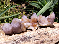 Natural Amethyst Spirit Quartz Clusters x 12 From Boekenhouthoek, South Africa