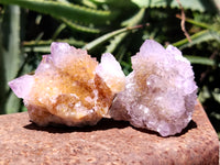 Natural Amethyst Spirit Quartz Clusters x 12 From Boekenhouthoek, South Africa