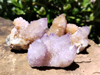 Natural Amethyst Spirit Quartz Clusters x 12 From Boekenhouthoek, South Africa