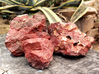 Natural Red Jasper Cobbed Specimens x 9 From Northern Cape, South Africa