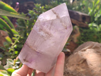 Polished Window Amethyst Quartz Crystal x 1 From Akansobe, Madagascar