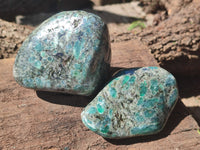 Polished Emerald Mica In Matrix Free Forms x 3 From Mutoko, Zimbabwe