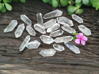 Polished Clear Quartz Double Terminated Crystals x 35 From Madagascar