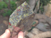 Polished Bastite Dragons Blood Stone Points x 3 From Tshipise, South Africa