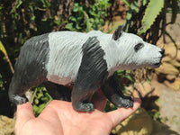 Hand Made Soapstone Panda Carving x 1 From Zimbabwe