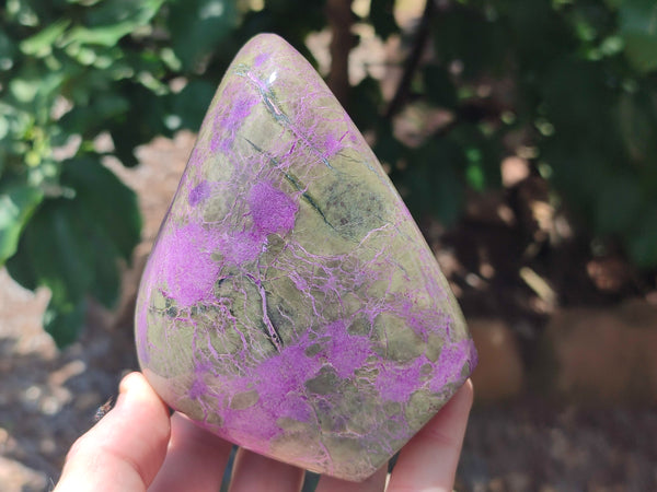 Polished Stichtite Standing Free Form x 1 From Barberton, South Africa