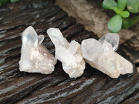 Natural Quartz Crystals x 35 From Mpika, Zambia