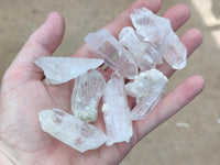 Natural Quartz Crystals x 35 From Mpika, Zambia