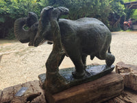 Polished Green Verdite Elephant Sculpture x 1 From Zimbabwe