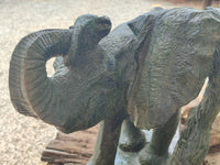 Polished Green Verdite Elephant Sculpture x 1 From Zimbabwe