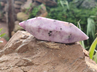 Polished Double Terminated Lepidolite Points x 6 From Madagascar