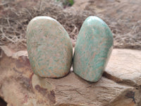 Polished Amazonite Free Forms x 24 From Madagascar