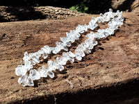 Polished Rock Crystal Hawaii Loo Bead Necklace - Sold Per Item - From Madagascar