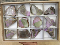 Polished on One Side Stichtite and Serpentine Free Forms x 1 From Barberton, South Africa