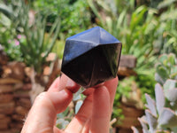 Polished Black Tourmaline Double Terminated Points x 3 From Madagascar