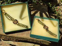 Polished Vintage La Fon Watch with Unakite Beads - Sold Per Item - From South Africa