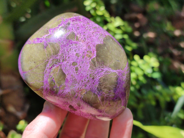 Polished Stichtite Standing Free Forms x 2 From Barberton, South Africa