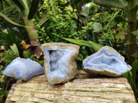 Natural Blue Lace Agate Geode Specimens x 25 Kg Lots - Sold Per Lot - From Malawi