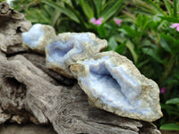 Natural Blue Lace Agate Geode Specimens x 25 Kg Lots - Sold Per Lot - From Malawi