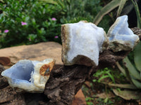 Natural Blue Lace Agate Geode Specimens x 25 Kg Lots - Sold Per Lot - From Malawi